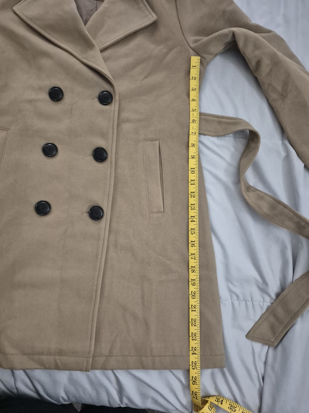 Steve Madden Double Breasted Coat - Picture 6 of 11